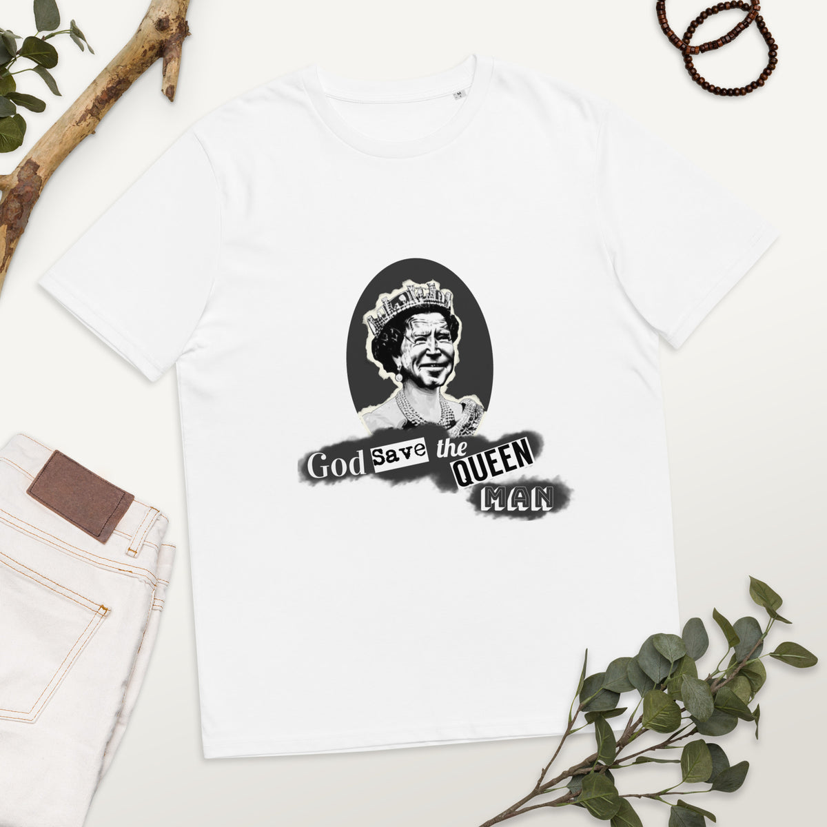God Save The Queen - Unisex organic cotton t-shirt – Lick The World